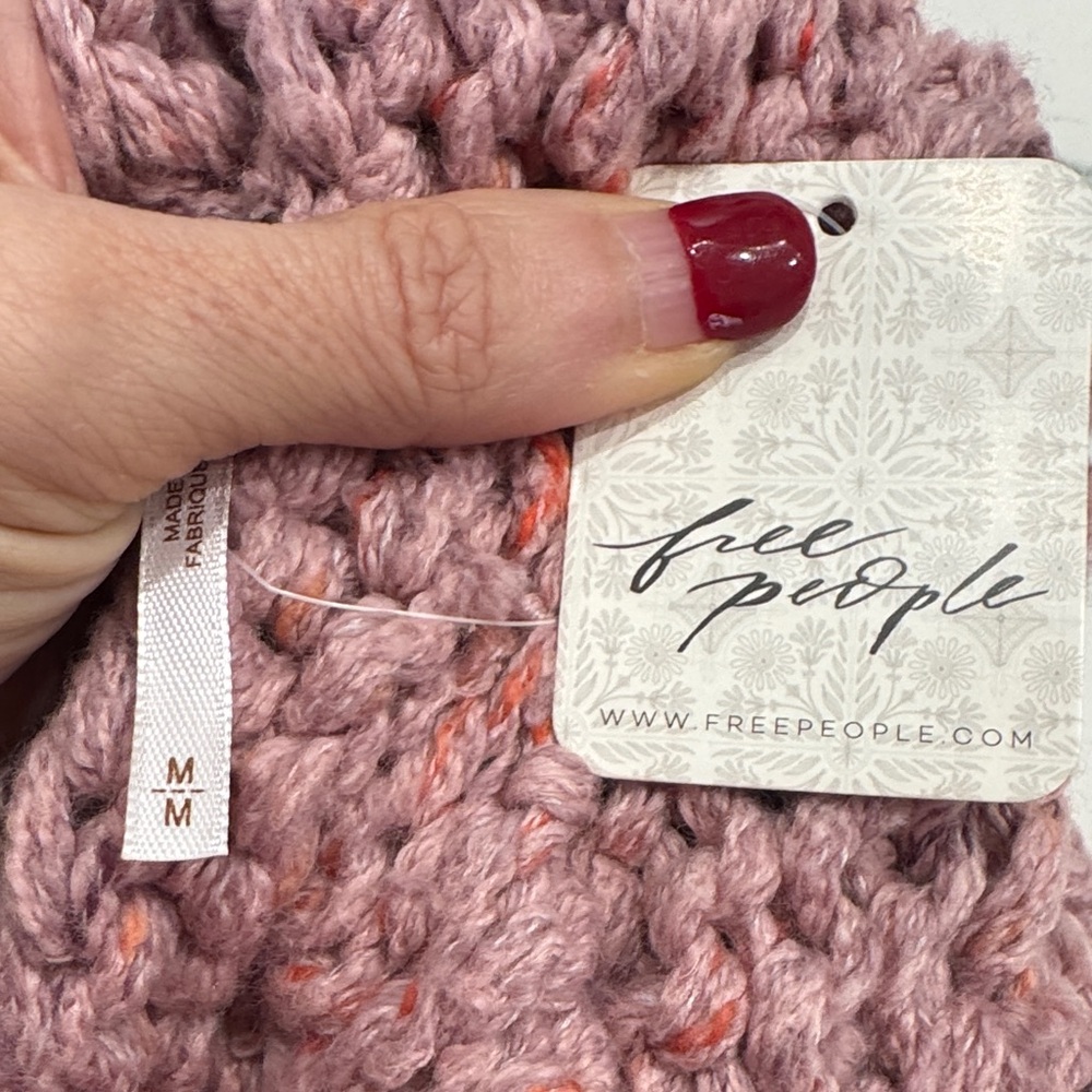 Free People Pink Cable Knit Sweater - Picture 5 of 5